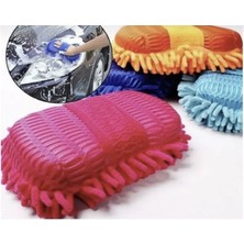 Point Mikrofiber Araba Yıkama Eldiveni Süngeri Temizleme Oto Bakım Yıkama Bezi Havlu