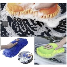 Point Mikrofiber Araba Yıkama Eldiveni Süngeri Temizleme Oto Bakım Yıkama Bezi Havlu