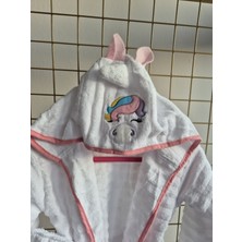 Unicorn - Hayvan Figürlü Çocuk Bornozları %100 Pamuklu