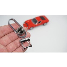 Krom Metal Tasarımlı Anahtarlık, Şık ve Dayanıklı Tasarım