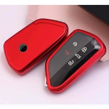 Kırmızı Abs Anahtar Kılıfı, Volkswagen Golf 8 Için Şık ve Dayanıklı Koruma.