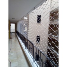 Yüksek Dayanıklı 1.80X12 M Balkon ve Merdiven Güvenlik Filesi, Sağlam ve Kullanışlı