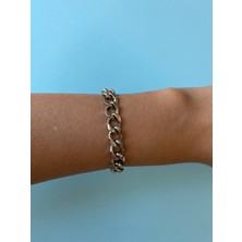 Xuping Geniş Aralıklı Kalın Silver Zincir Bileklik