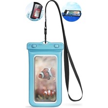 About The Perfect Açık Mavi Balonlu Su Geçirmez ve Koruyucu Telefon Kılıfı, Çok Renkli Tasarım