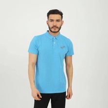 Joma Joma Erkek Günlük T-Shirt Polo Rush Mavi 4231115