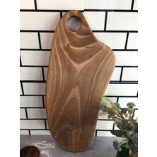 Twins Wood Craft Ceviz Ağacı Kesme Tahtası ve Sunumluk (52X21X2CM)