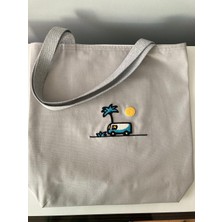 Punch Işlemeli Bez Çanta