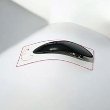 Siyah Renk Oval Model Otomatik Kadın Saç Tokası