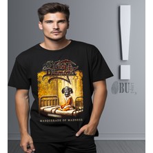 Butişört 'king Diamond - Masquerade Of Madness‘  Baskılı 'regular-Fit' Unisex Tişört