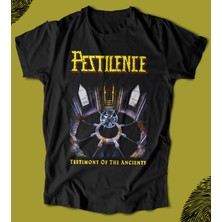 Butişört 'pestilence - Testimony Of The Ancients‘  Baskılı 'regular-Fit' Unisex Tişört