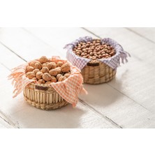 Atandu Home %100 El Yapımı Doğal Hasır Sepet | 20X12 cm Çok Amaçlı Organizer | Mutfak, Salon, Yatak Odası Düzenleyici