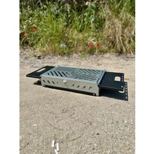 Katlanır Mangal Sehpalı Ayaklı Galvaniz Mangal 50X30 cm
