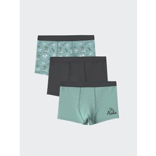 Lc Waikiki Yeni Sezon Baskili Erkek Cocuk Boxer 3'lu - S5HN74Z4