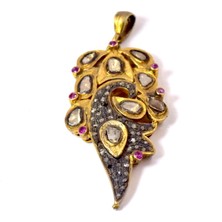 Yakut ve Elmas Antika Kolye