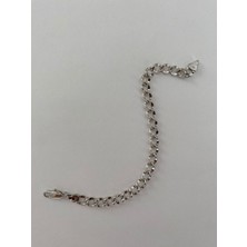 Xuping Ince Geniş Aralıklı Silver Zincir Bileklik