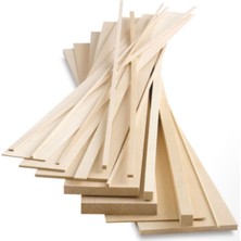 Renkli Kavak Ahşap Çıta 1,5X3X150 Cm, Dayanıklı ve Çok Amaçlı Kullanım