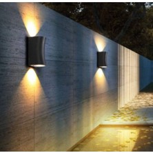 12W Günışığı LED Aplik, Siyah, Modern ve Şık Tasarım