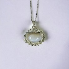 Göz Akik Gümüş Kolye (Nazardan Korur)