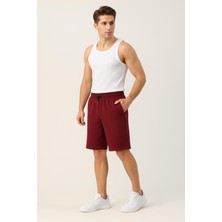 Fibula Moda Erkek Bordo Şort