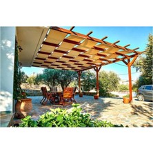 Sarı Su Geçirmez Oxford Kumaş Dekoratif Gölgelik 0.5m x 7m