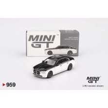 Mini Gt 1/64 959 Bmw I7 XDRIVE60 Alpine White / Black Sapphire