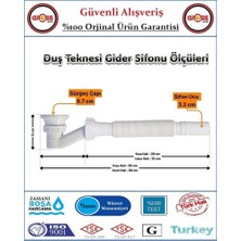 Duş Teknesi Gider Sifonu - Duşakabin Tekne Tropleni Körüklü