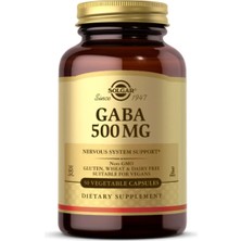 Solgar Gaba 500 Mg 50 Vegetable Kapsül