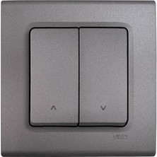 Linnera Life Granit Grisi Jaluzi Kumanda Çerçeveli