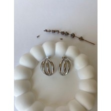 Xuping Elips Model Silver Küpe