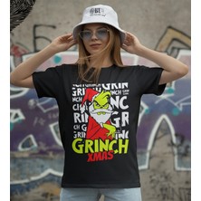 Butişört 'grinch - Xmass‘  Baskılı 'regular-Fit' Unisex Tişört