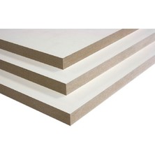 40X50 cm Mdf Beyaz Laminat Plaka, 5 Mm, Tek Adet