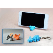 BYR Anahtarlık / Akıllı Telefon Standı (Köpek ve Tavşan) (Plastik Aparattır!!!) 3D