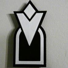 BYR Skyrim Tarzı Kapı Görev Plakası (Manuel 2 Renkli Versiyon) (Plastik Aparattır!!!) 3D