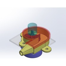 BYR Santrifüj Pompa Düzeneği (Plastik Aparattır!!!) 3D