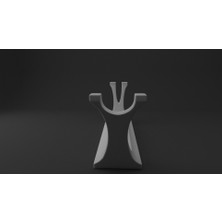 BYR Bıçak Ekran Standı (Sadece Plastik Aparattır!!!) 3D