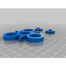 BYR Dondurulmuş Fidget Spinner (Plastik Aparattır!!!) 3D