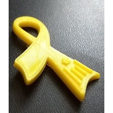 BYR Katalan Siyasi Mahkumlar Için Özgürlük Sarı Kurdele (Sadece Plastik Aparattır!!!) 3D