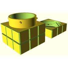 BYR Rubik Küpü Gibi Konteyner (Plastik Aparattır) 3D