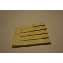 BYR 5x5 Braille Optimize Edilmiş Çarpma Tablosu (Sadece Plastik Aparattır!!!) 3D