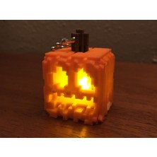 BYR Entegre LED ile Snap-Tonether Mini Minecraft Jack-O-Lantern (Sadece Plastik Aparattır!!!) 3D
