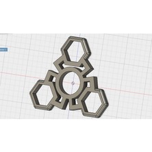 BYR Fındık Fidget Spinner 2 (Plastik Aparattır!!!) 3D