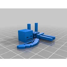 BYR Minecraft Iskeleti (Sadece Plastik Aparattır!!!) 3D