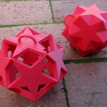 BYR Pentagramlardan Noel Süsleri (Plastik Aparattır!!!) 3D