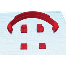 BYR Turtle Beach Stealth 450 Kafa Bandı Değiştirme (Sadece Plastik Aparattır!!!) 3D