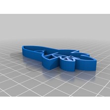 BYR Roket ve Gezegenler Çerez Kesiciler (Plastik Aparattır!!!) 3D