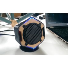 BYR Onaltılık Şekil Masaüstü Hoparlör Kutusu (Sadece Plastik Aparattır!!!) 3D