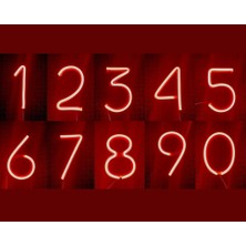 BYR Neon Esnek Numara Mermileri (Sadece Plastik Aparattır!!!) 3D