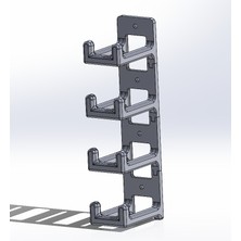 BYR Modüler Duvar Xbox Denetleyici Standı (Sadece Plastik Aparattır!!!) 3D