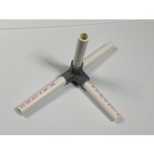 BYR 4 Yollu Dirsek, 1/2 Inç Pvc Boru Takma Serisi #halfinchpvcfittings Güncellemesi 2015-07-03 (Sadece Plastik Aparattır!!!) 3D