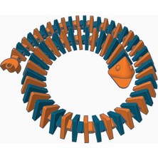 BYR Uzun Spiral Flexi-Fish Çift Ekstrüzyon Remix (Sadece Plastik Aparattır) 3D